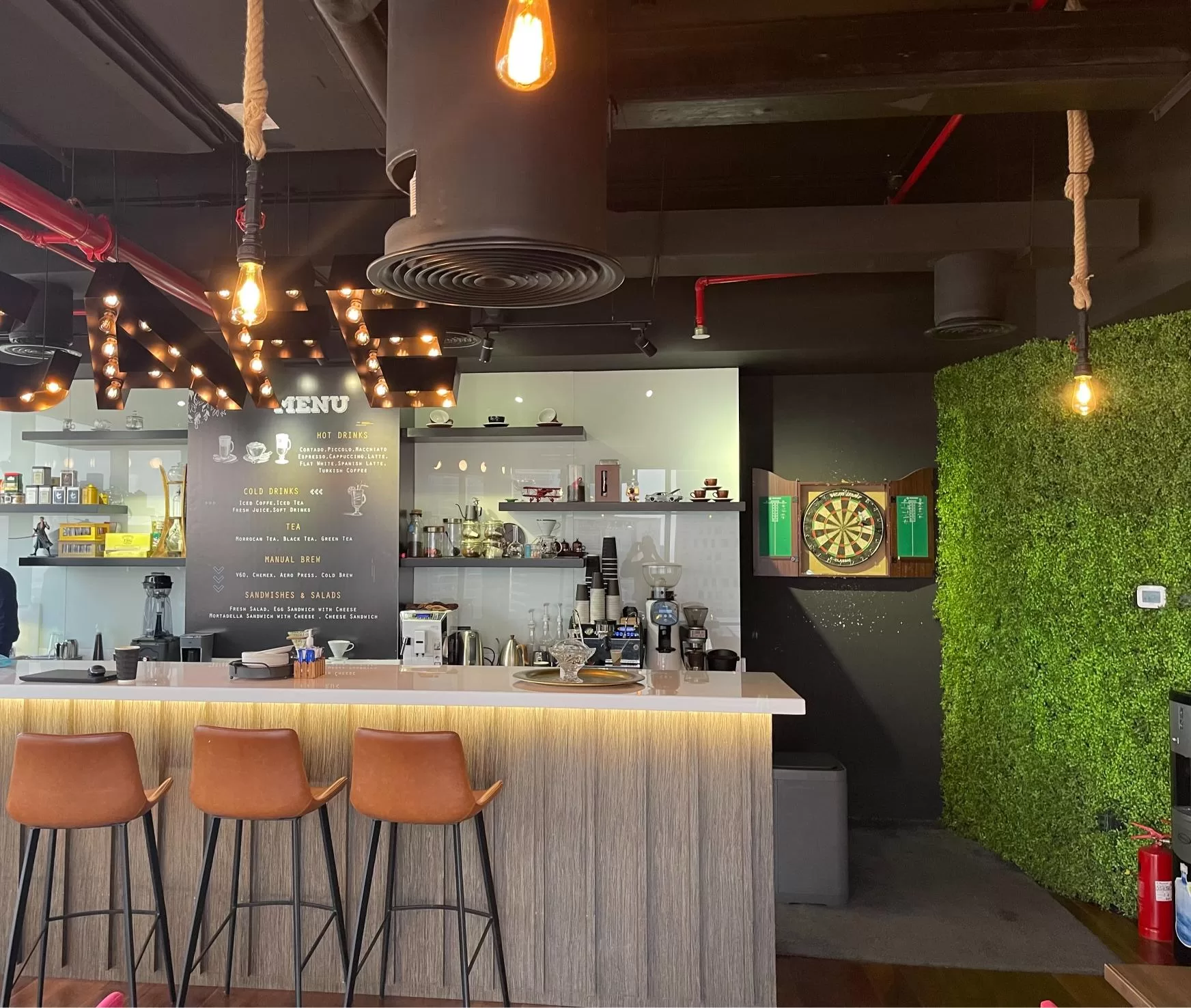 Interior Designing for Cafes | Creative Landscape & Cupboard Designs